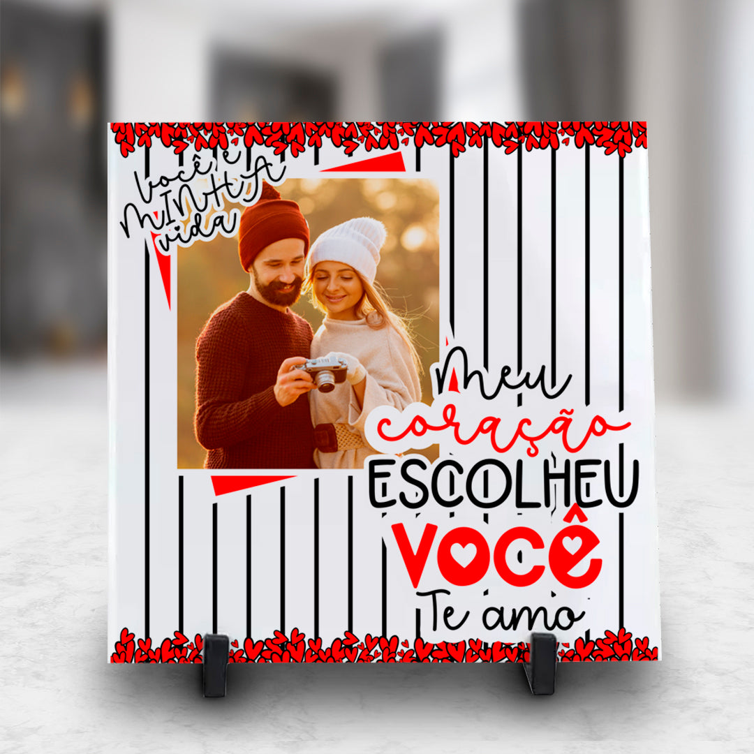 Azulejo Dia dos Namorados Personalizado com Fotografia