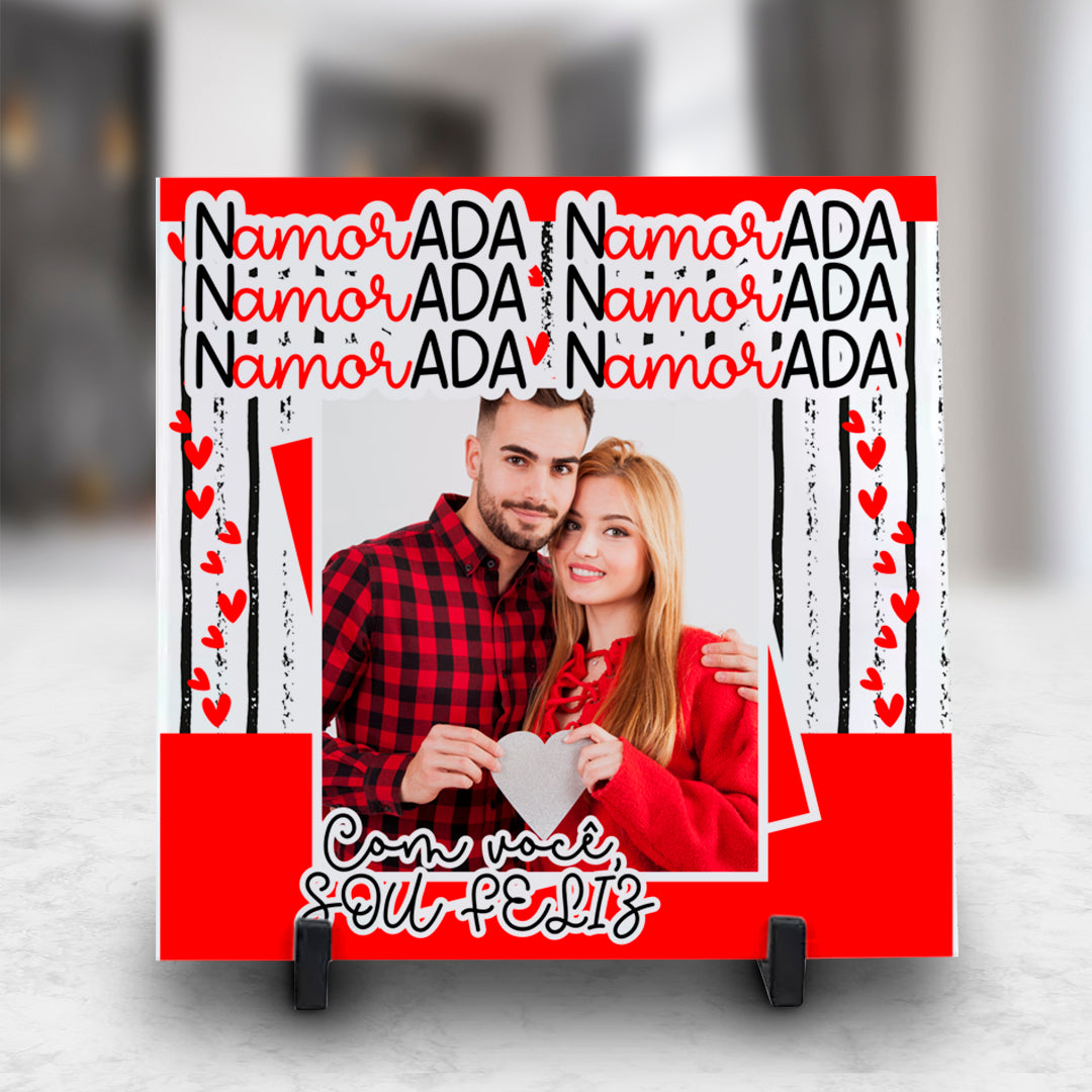 Azulejo Dia dos Namorados Personalizado com Fotografia