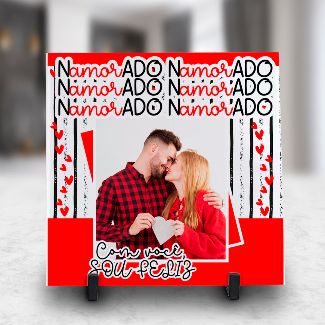 Azulejo Dia dos Namorados Personalizado com Fotografia